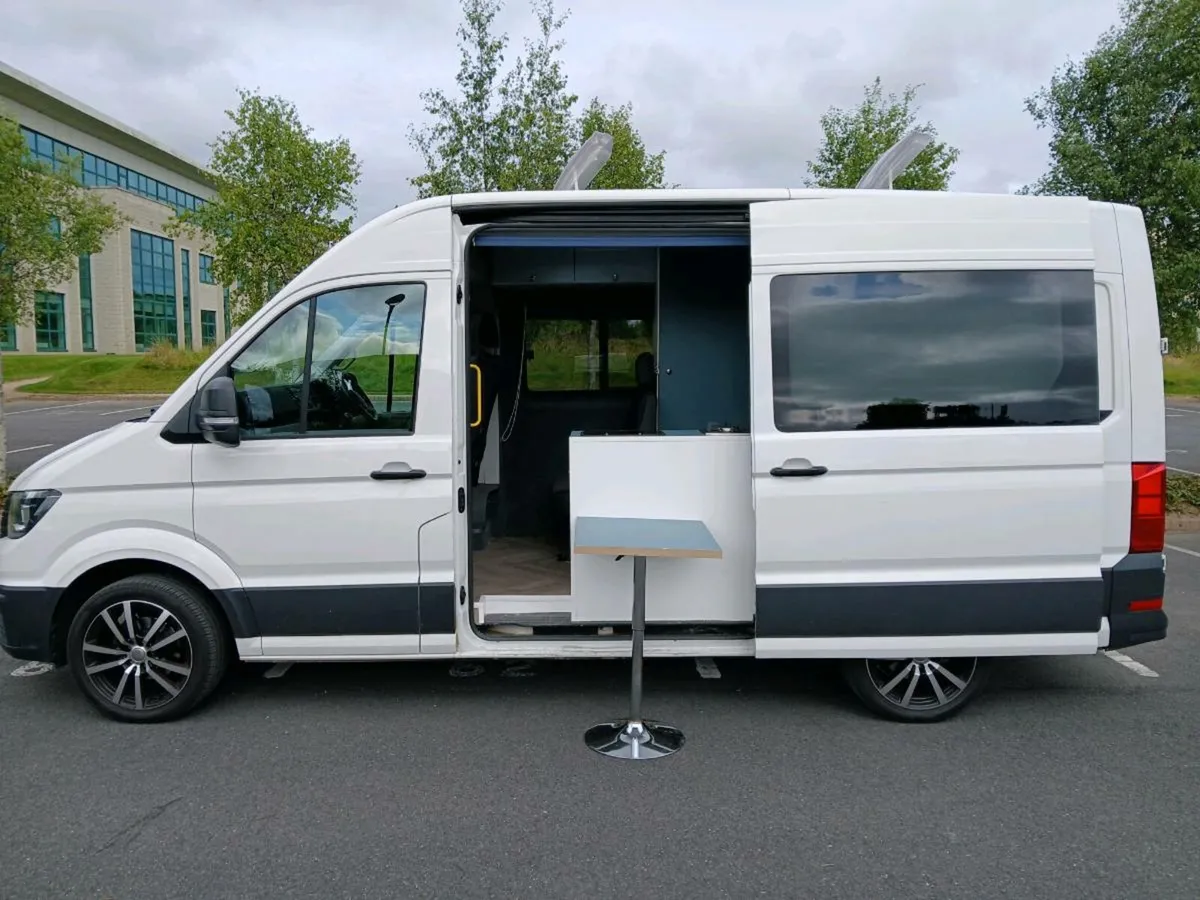 Vw crafter campervan on book - Image 4