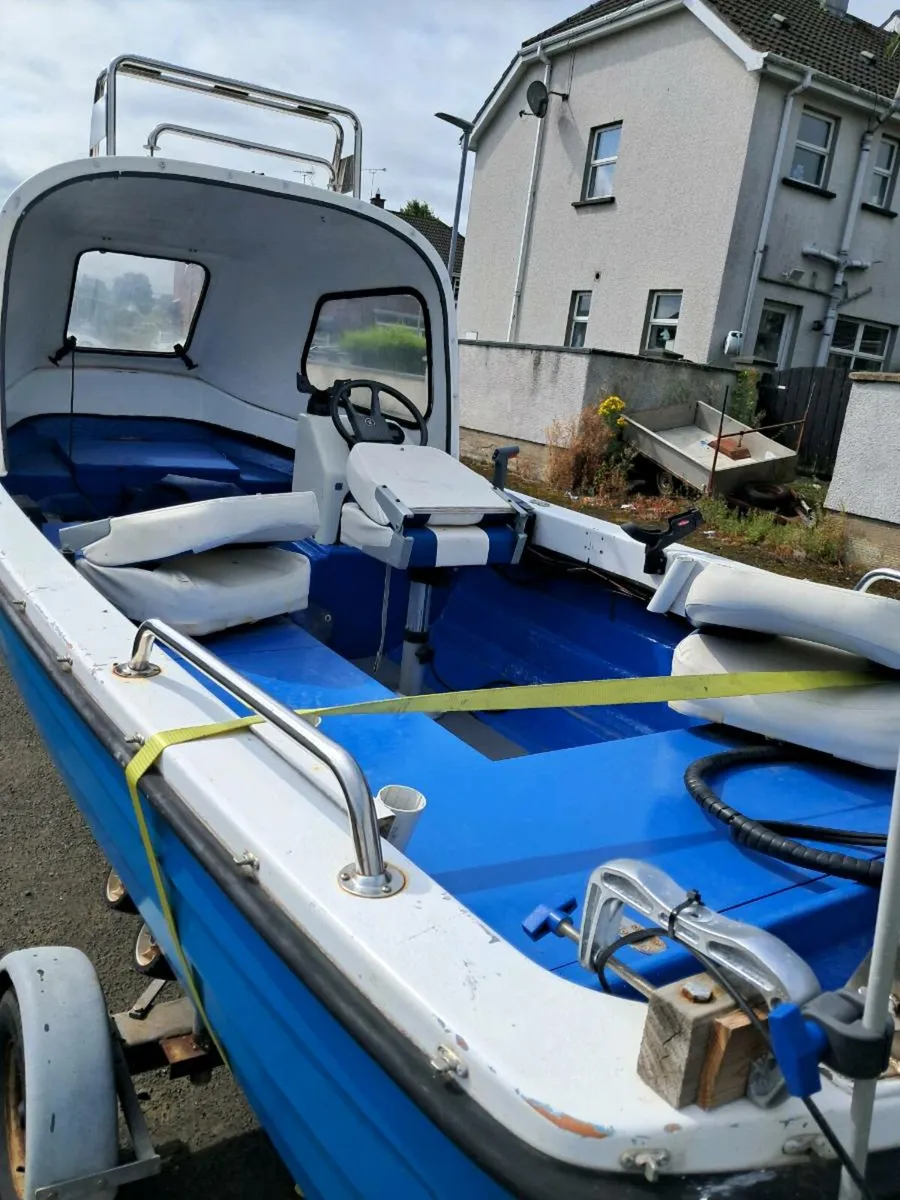 Vimar boat 16ft yamaha 40hp 4 stroke and trailer - Image 3