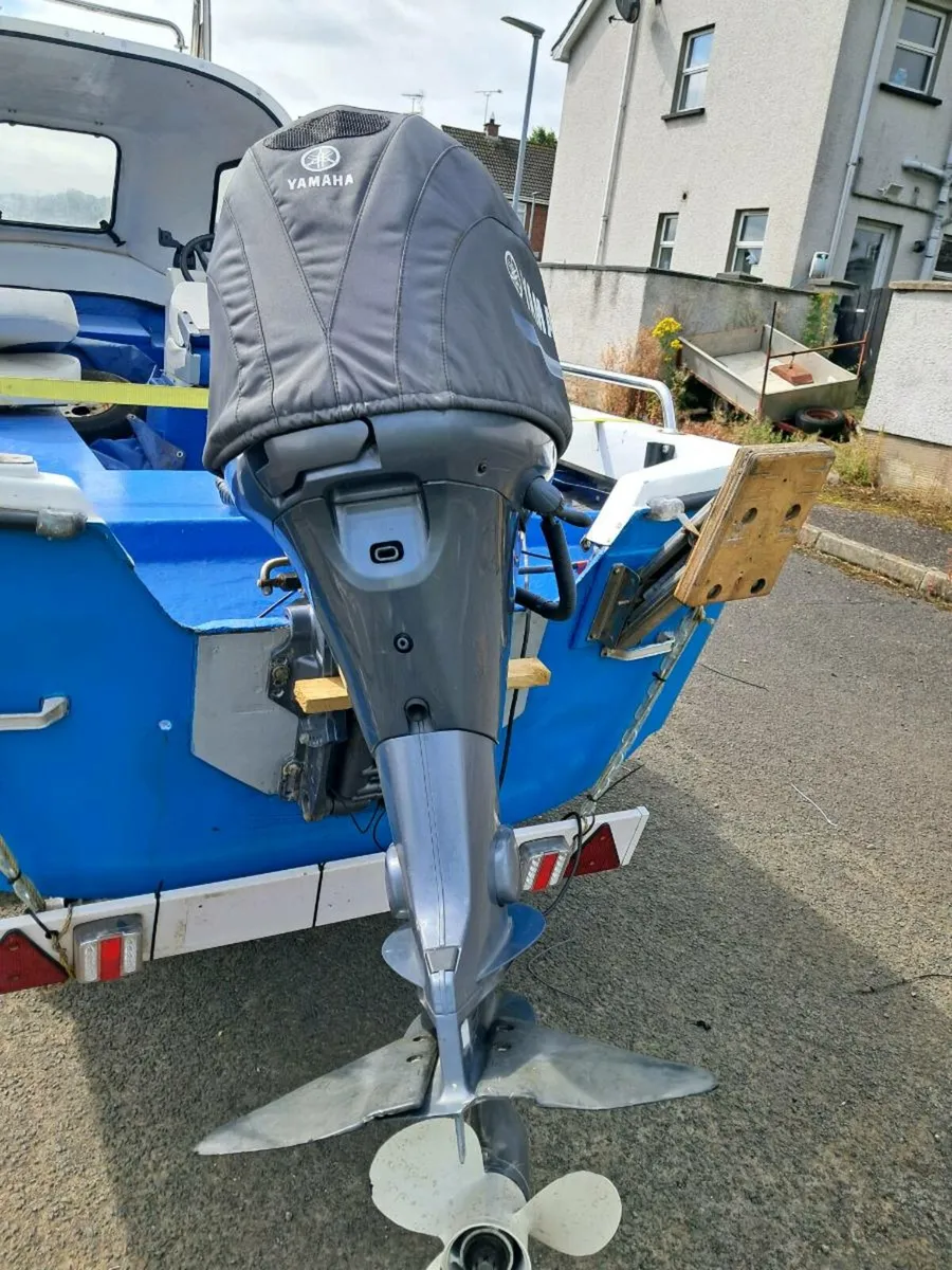 Vimar boat 16ft yamaha 40hp 4 stroke and trailer - Image 4