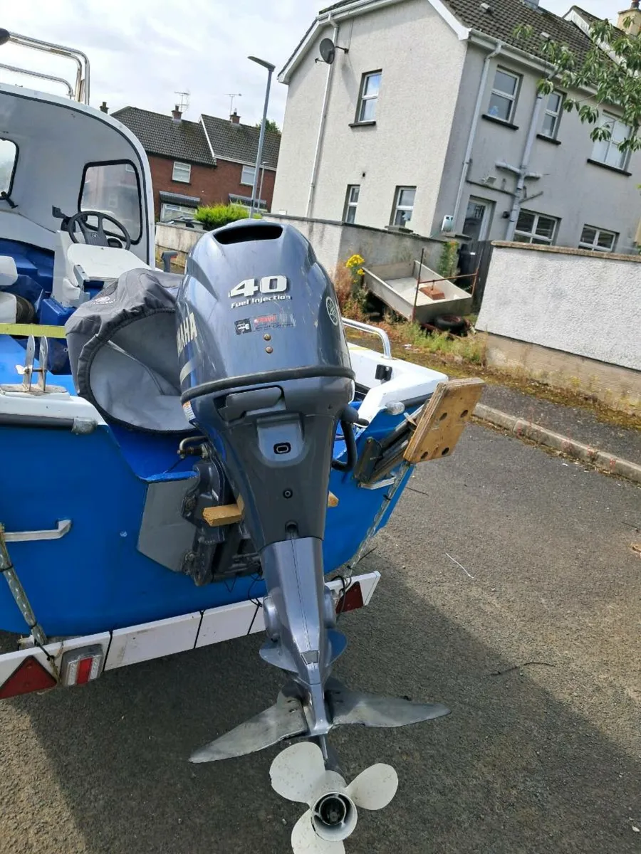 Vimar boat 16ft yamaha 40hp 4 stroke and trailer - Image 2