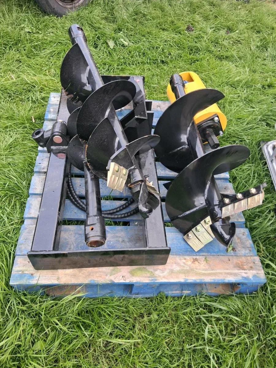 Unused Skidsteer auger 8' 12' and 16' bits - Image 1