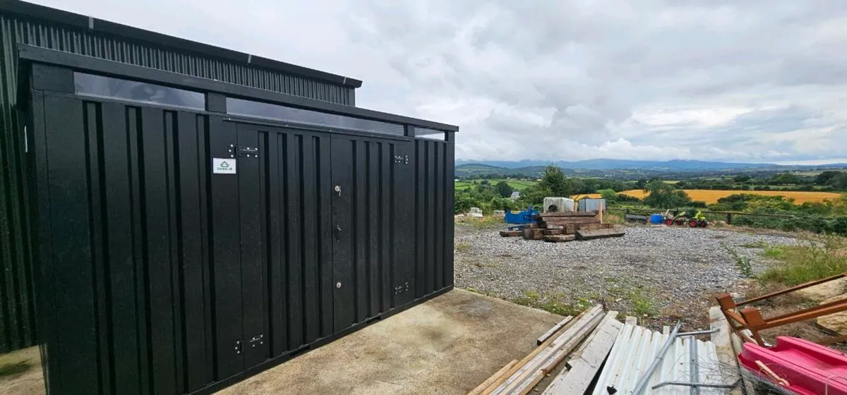 7ft x13 ft Heavy-duty steel shed , garden shed - Image 2