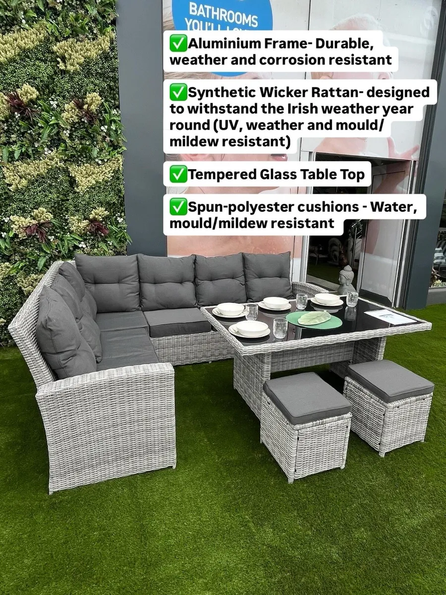 Palma 8-Seater Rattan Dining Set €599! - Image 2