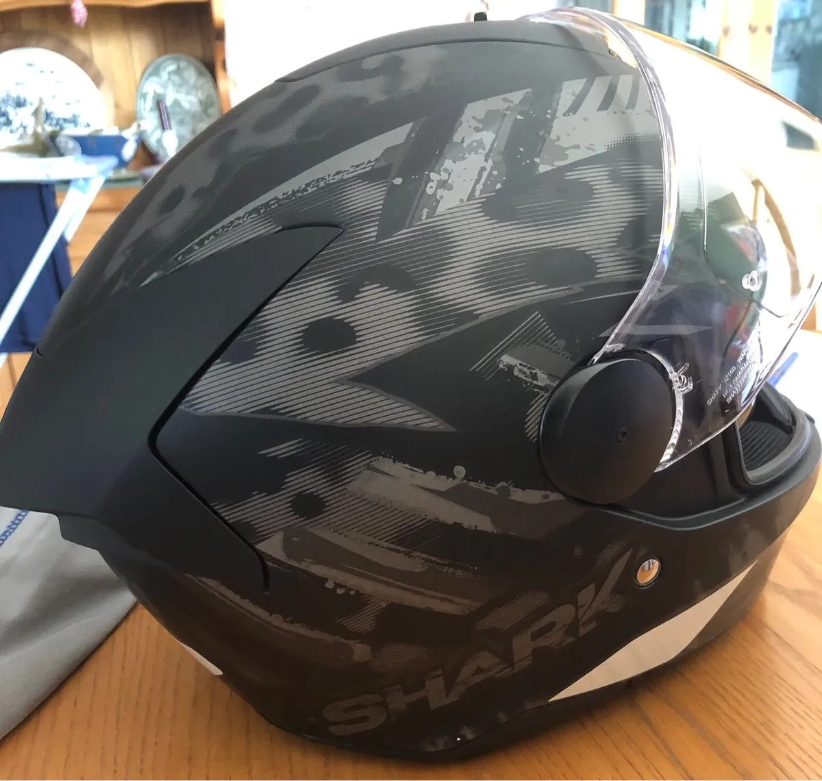 Shark Motorcycle Helmet size S black - Image 4