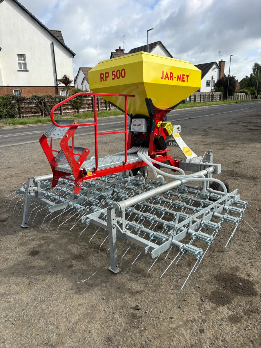New Jarmet 3m spring tine harrow and seeder - Image 2