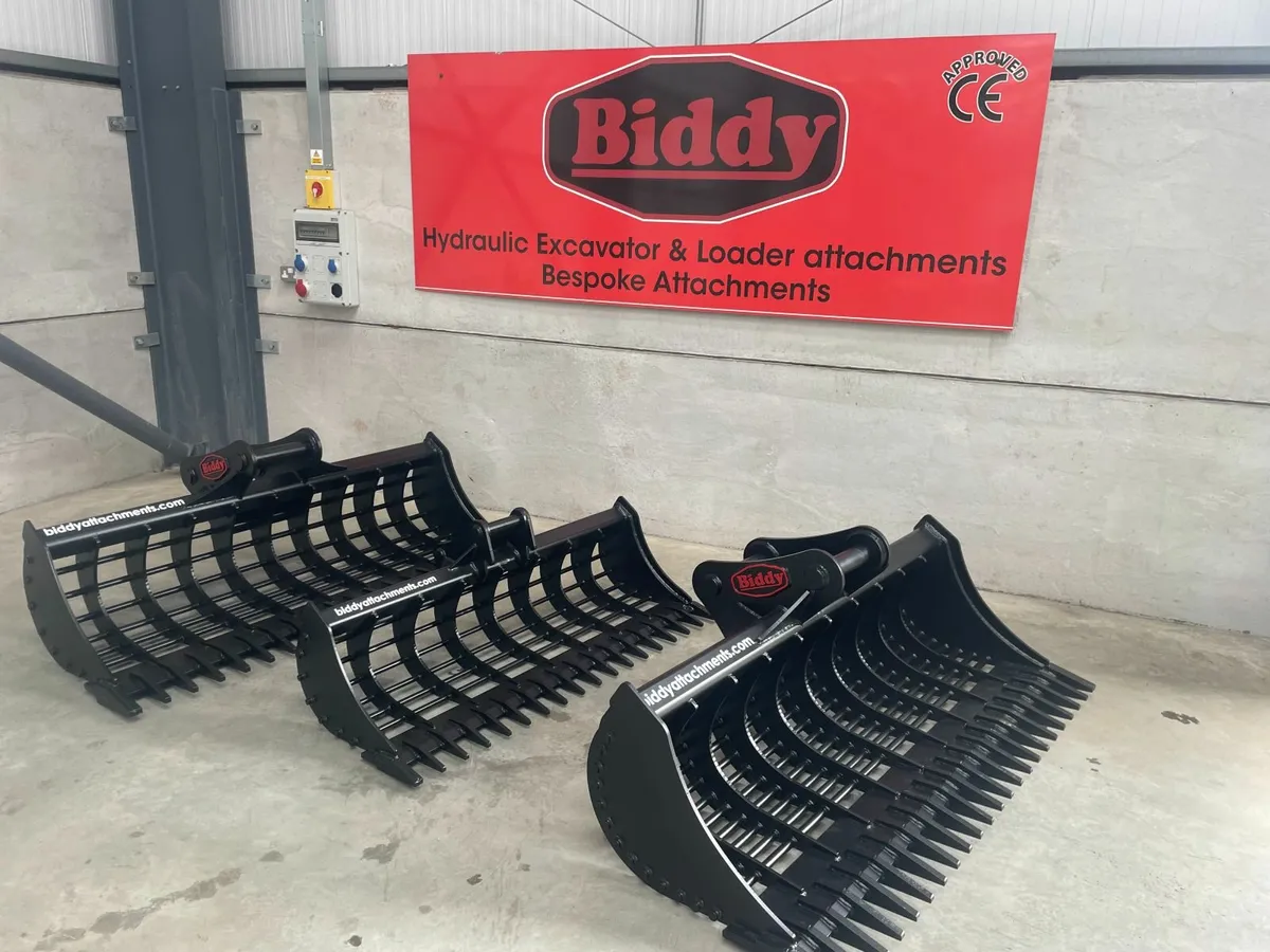 Biddy Land Rake / riddle bucket - Hardox - Image 1