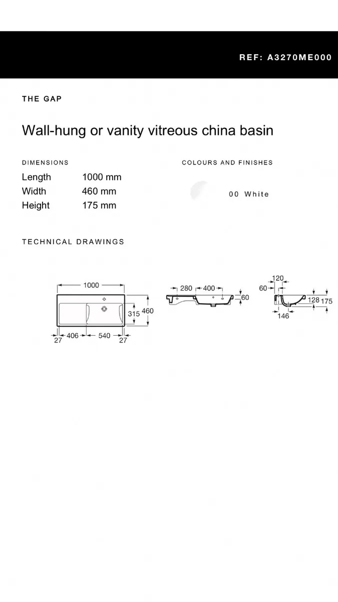 Basin for bathroom - Image 2