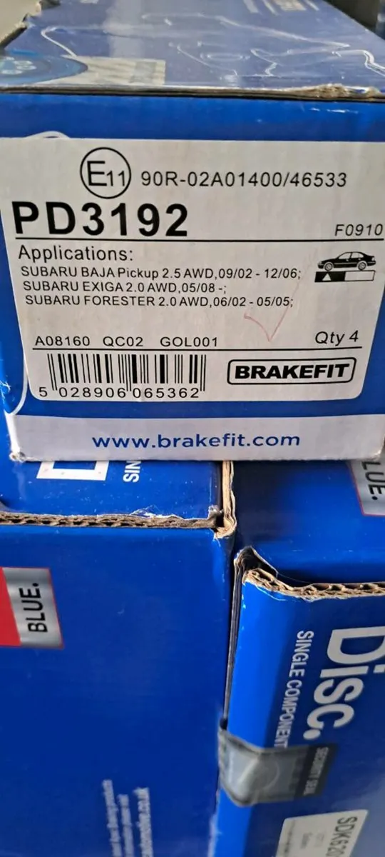 Subaru Impreza Brake Discs & Pads - Image 2