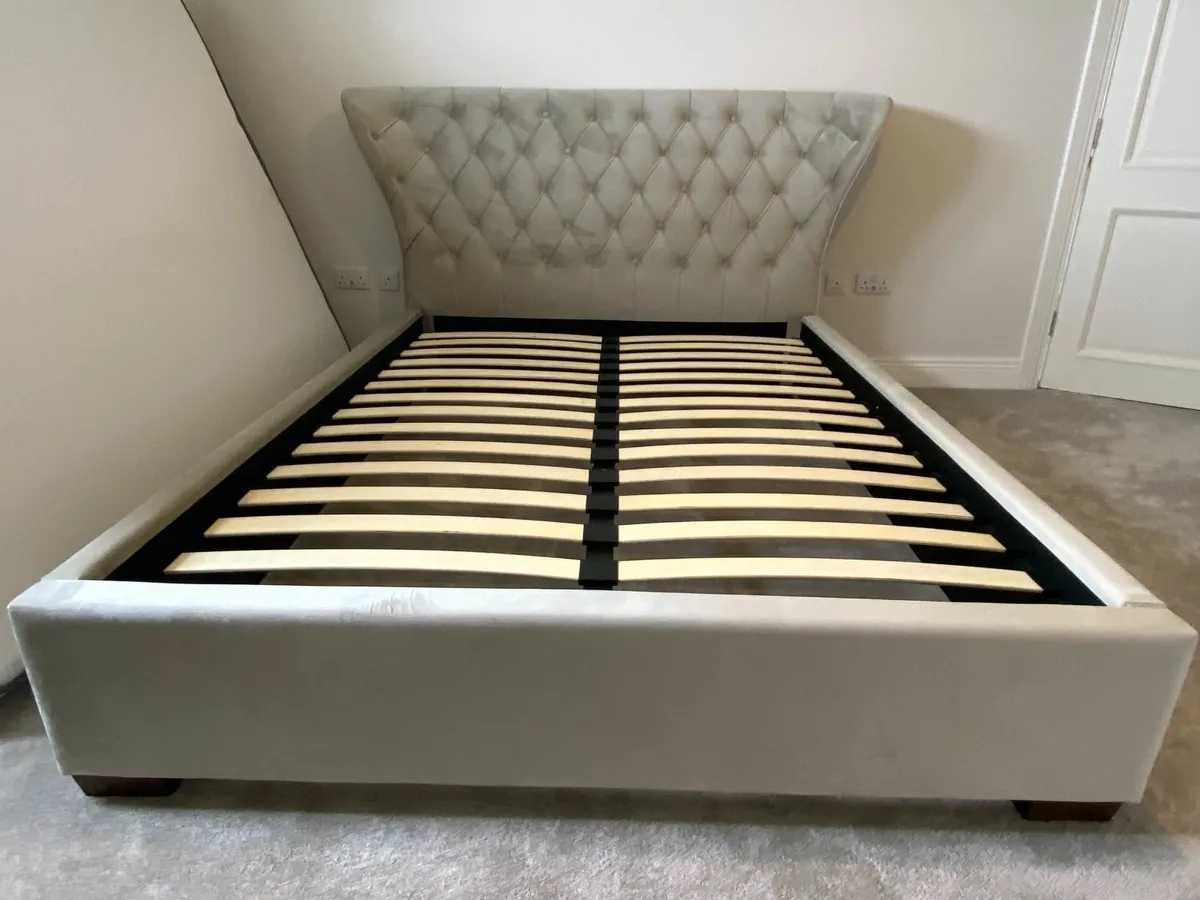 King Size Bed & Mattress - Image 4