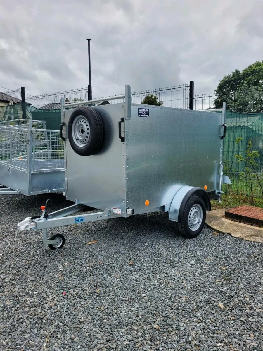 7x4x4ft galvanised box / van trailers - Image 4