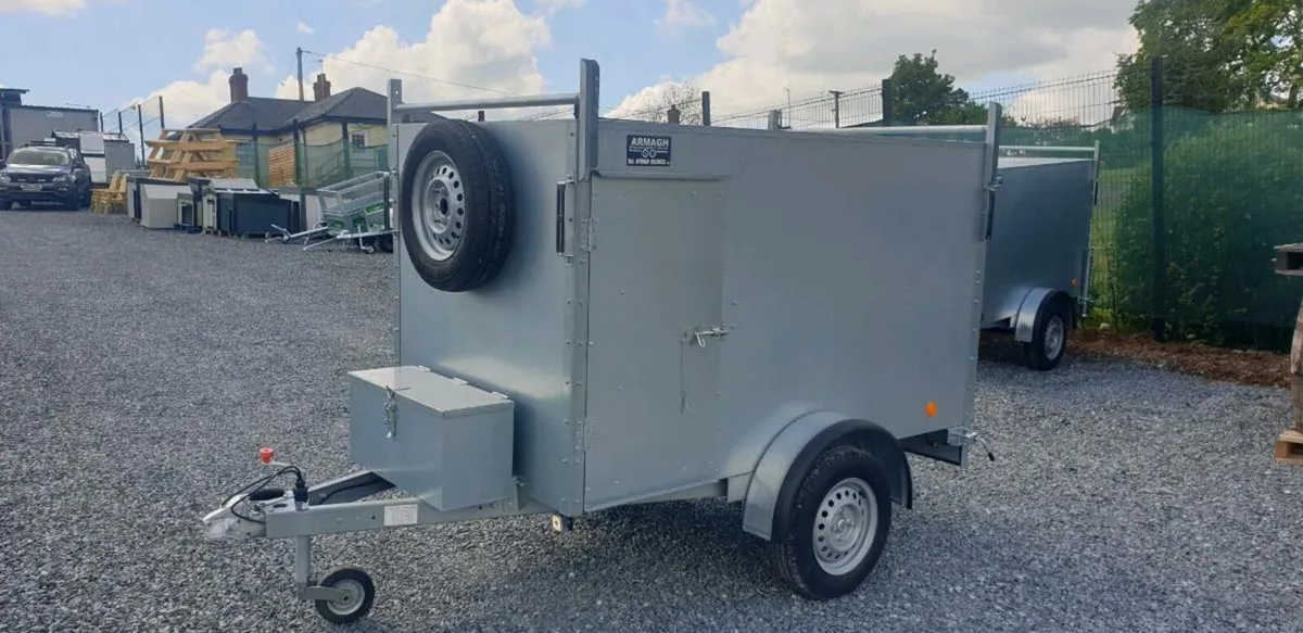 7x4x4ft galvanised box / van trailers - Image 1