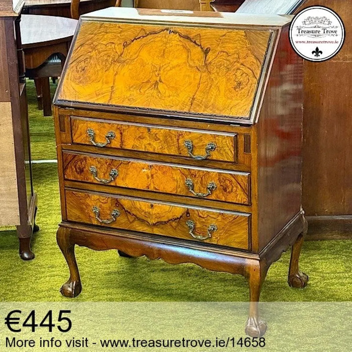 Antique and vintage writing bureau desks - Image 1