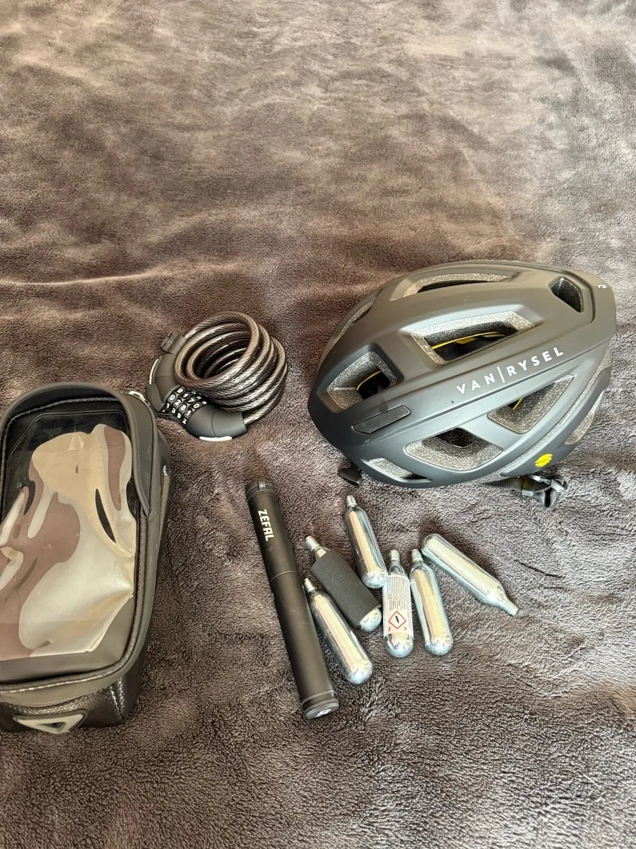 Cycling helmet and bike  accessories - Image 1