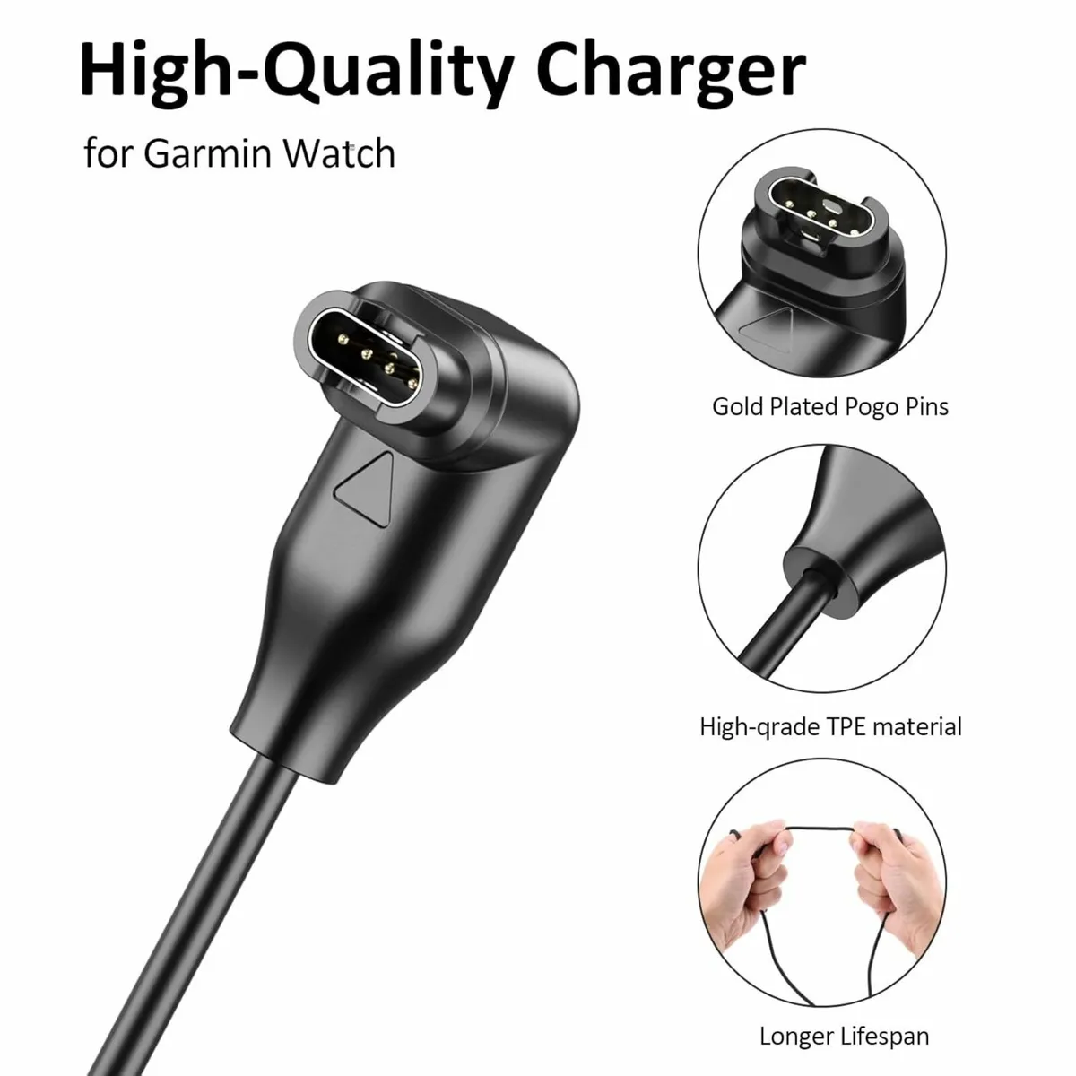 Universal Charging Cable For Garmin Smartwatches - Image 3