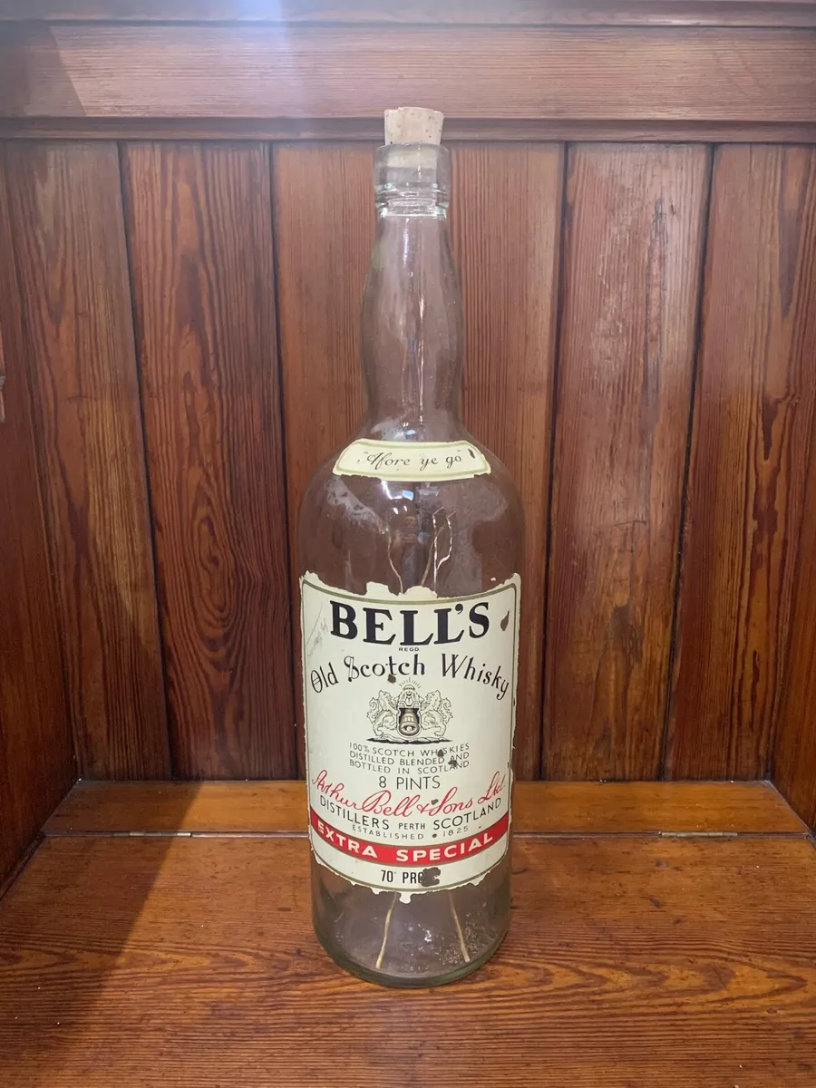 Large vintage 8 pints Bells Whiskey bottle. - Image 1
