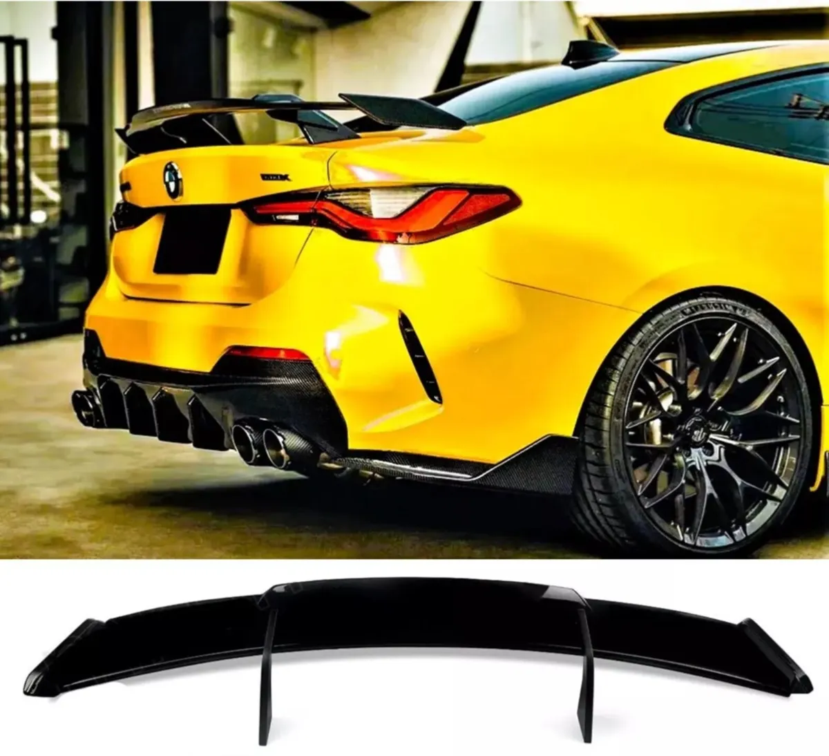 Bmw M3 G80 M4 G82 gloss black boot spoiler - Image 1