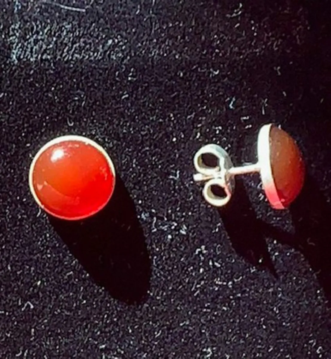 Silver pendant, chain and ear rings - Image 3