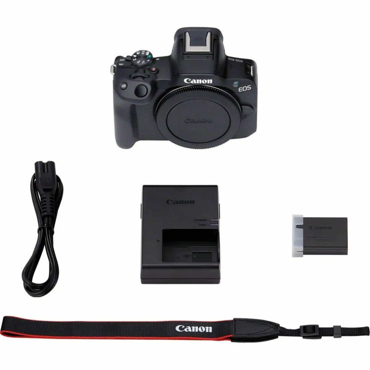 Canon EOS R50 Black Camera with RF 50mm F1.8 STM - Image 2