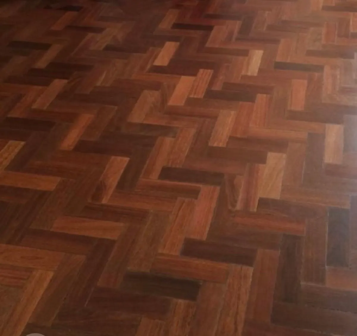 Reclaimed Mahogany Parquet Flooring for sale - Image 1