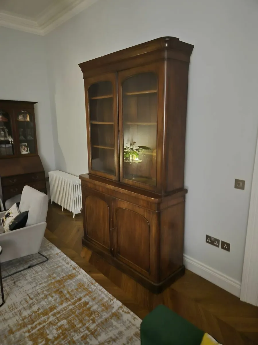 Victorian Mahogany Bookcase Press - Image 1