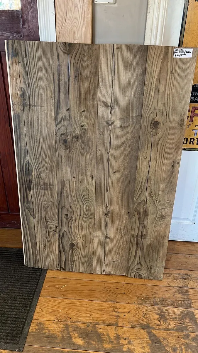 Reclaimed Brushed Pine Flooring - Image 1