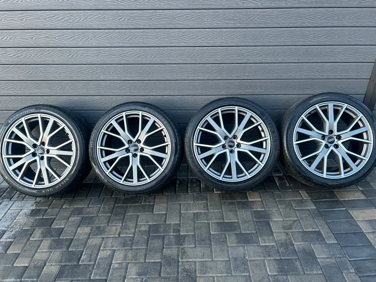 20” GENUINE AUDI  ALLOY WHEELS & TYRES - Image 2