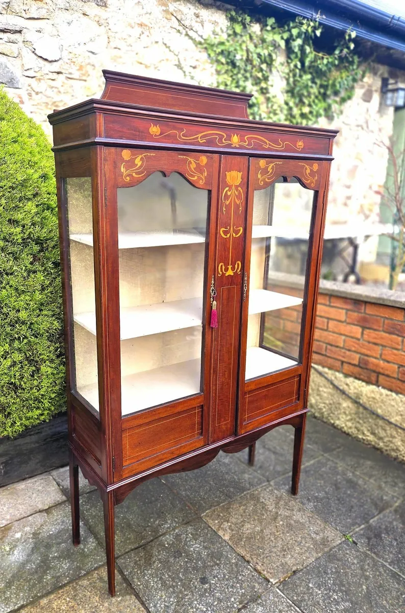 Large Edwardian Display Cabinet- Circa 1905 - Image 2