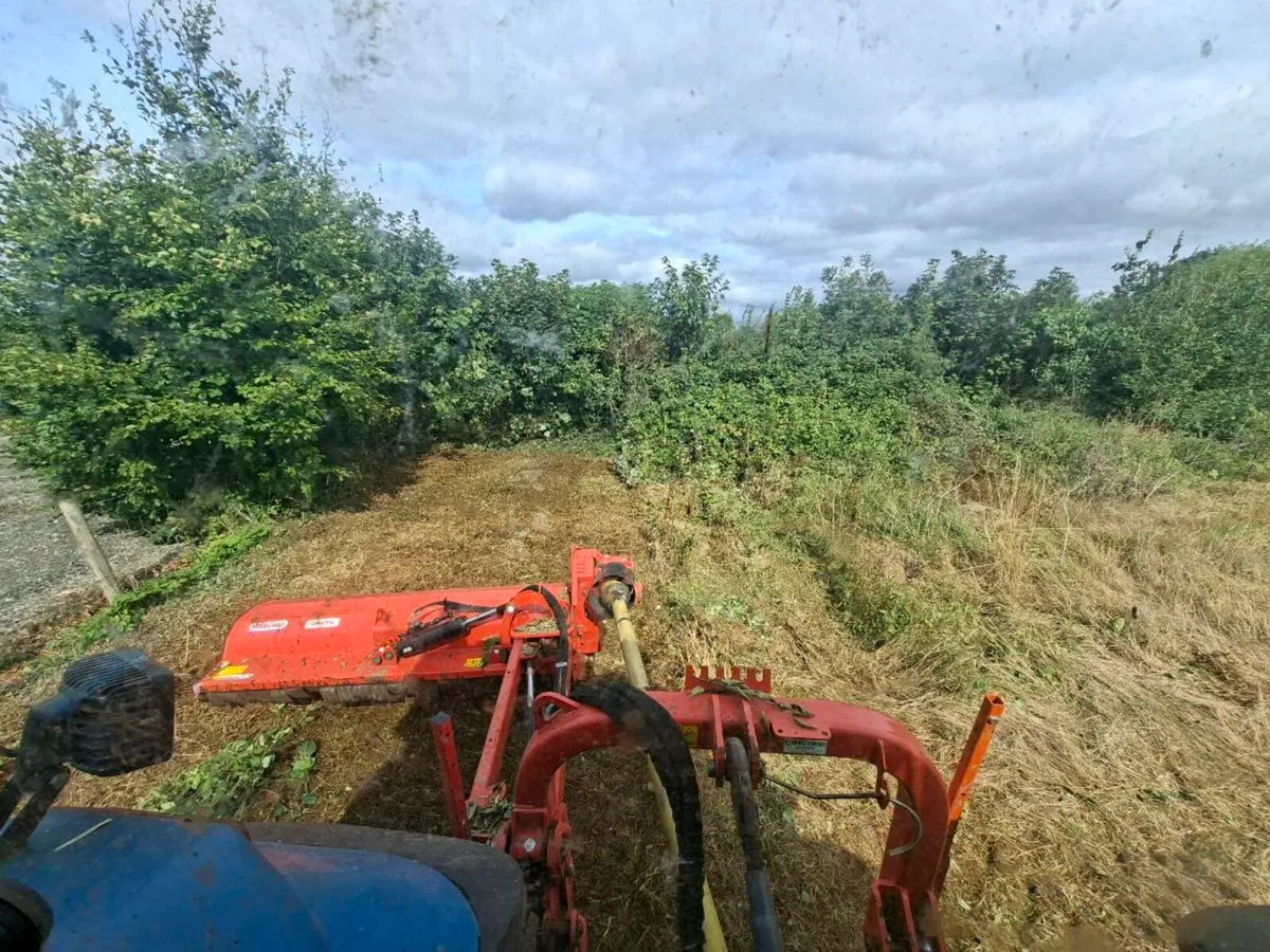 Tractor Mulching and 13 ton digger for hire - Image 1