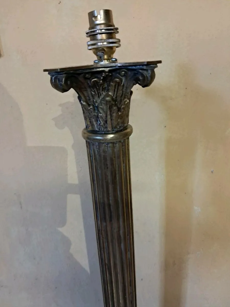 Brass 19th century standard lamp - Image 3