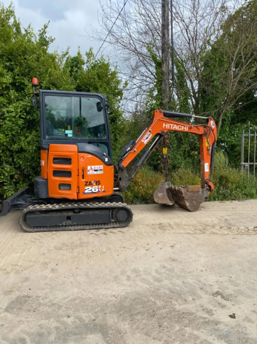 Hitachi Zaxis 26U Mini Excavator For Sale - Image 4