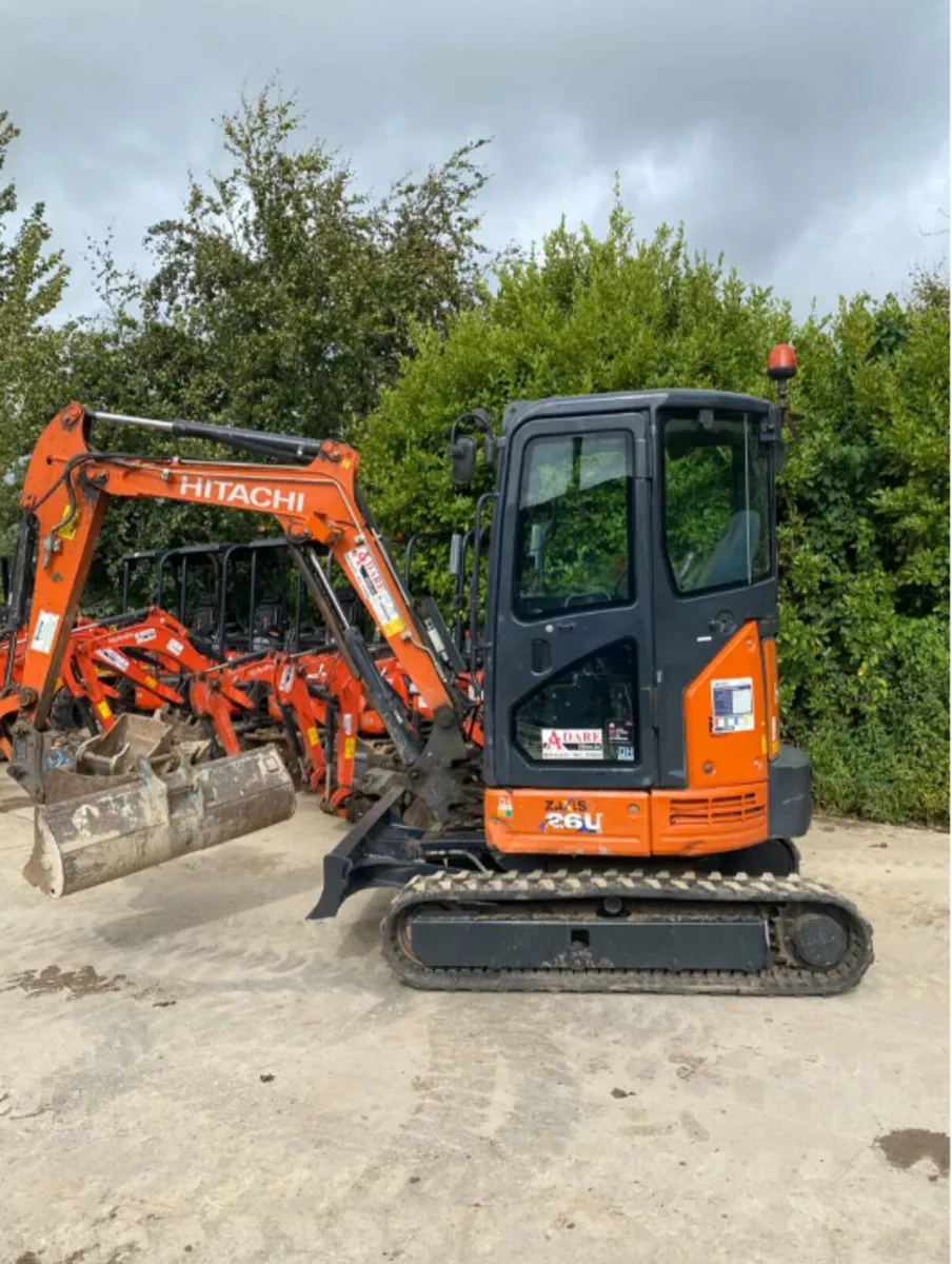 Hitachi Zaxis 26U Mini Excavator For Sale - Image 2
