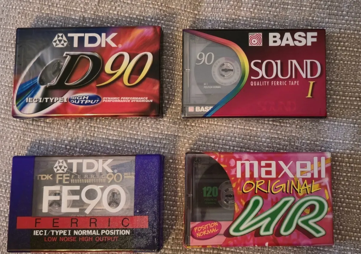New Tape Casette TDK D90 FE 90 BASF 90 MAXELL 120 - Image 1