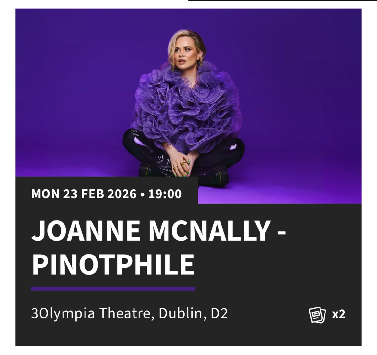 Joanne Mc Nally Olympia Dublin - Image 1