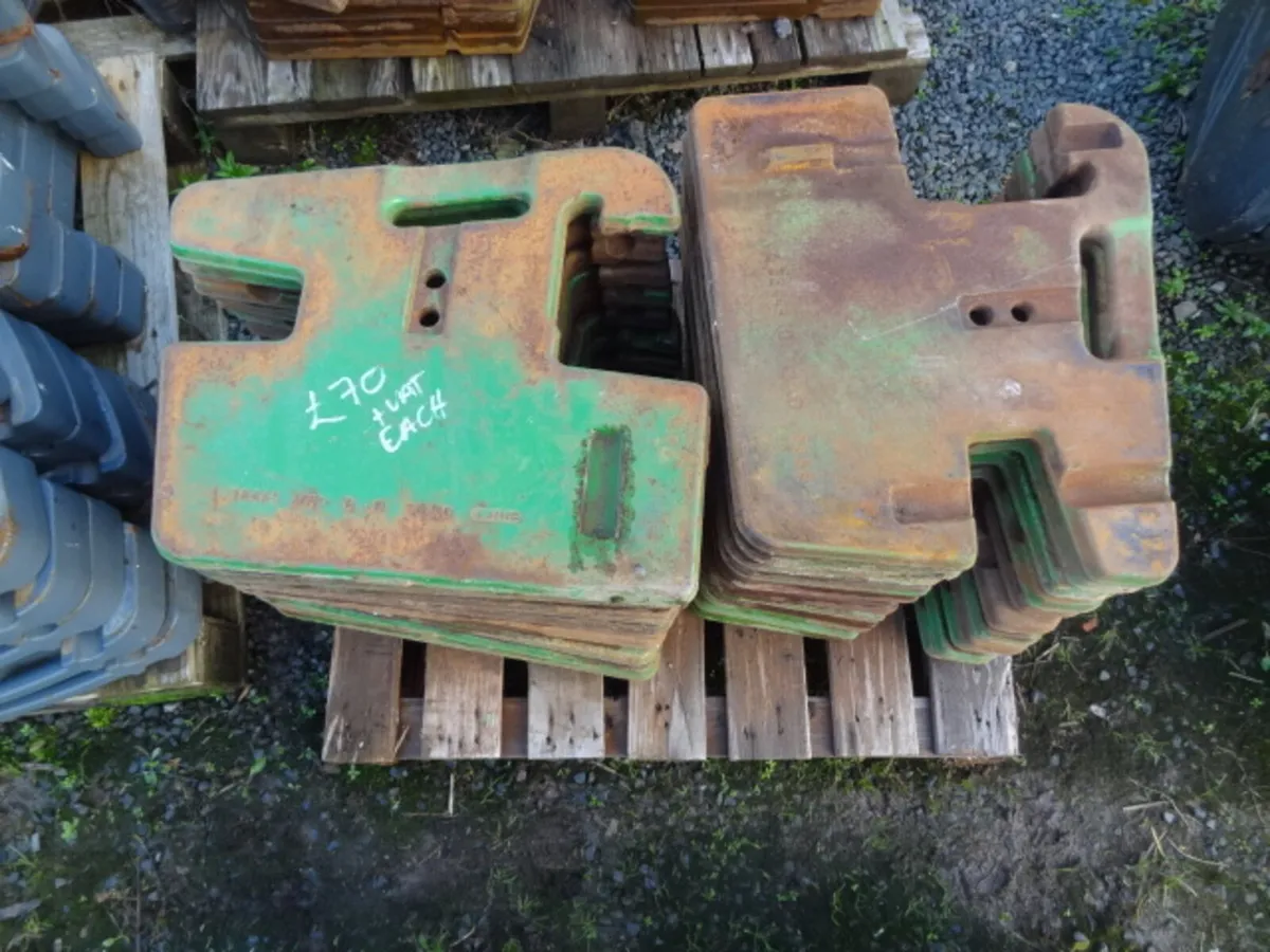 John Deere 50kg Front Tractor Weights - Image 1