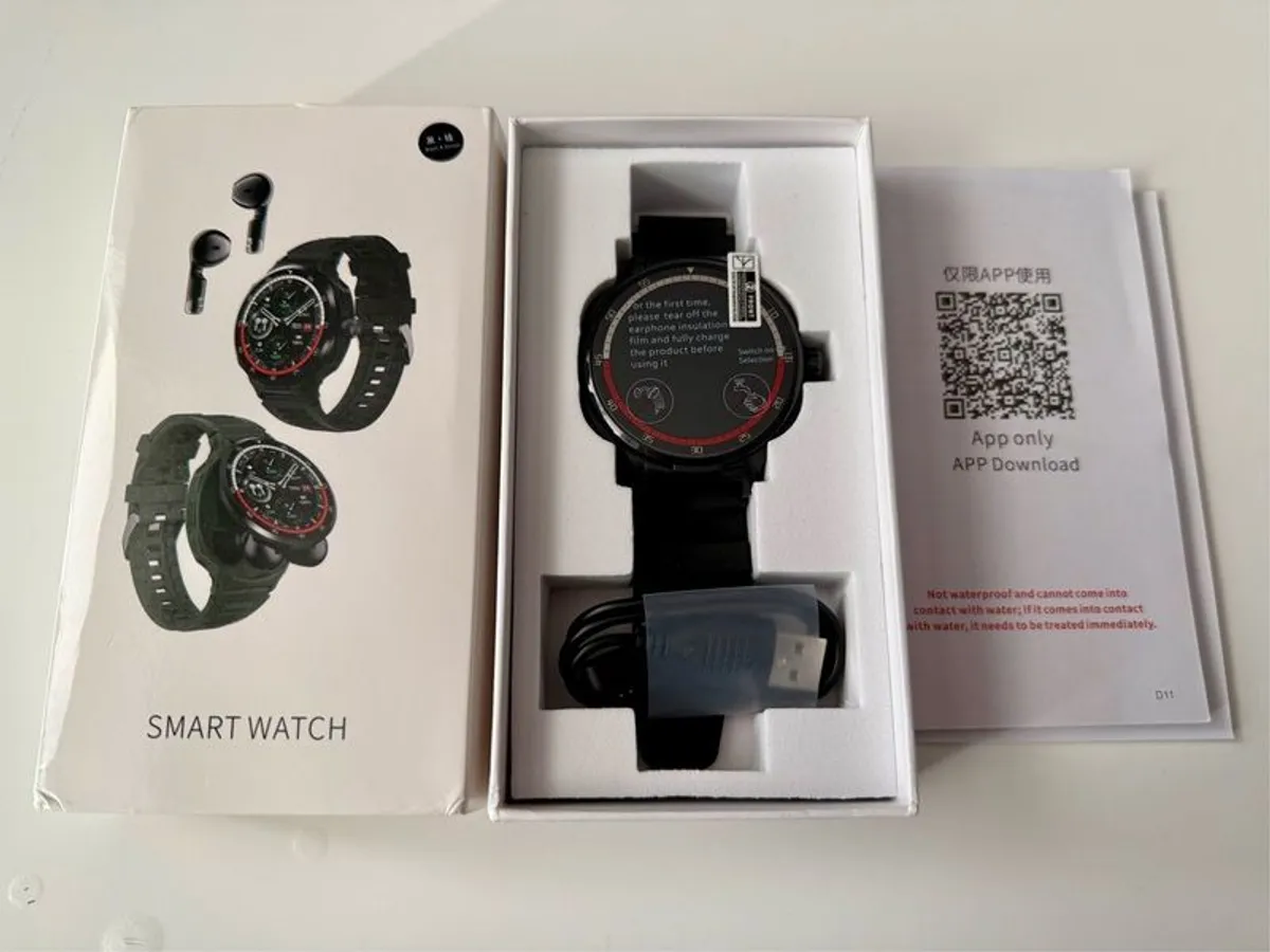 TUANZI D11 Smartwatch with Earbuds - Image 2