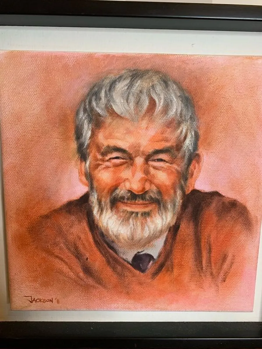 Oil on canvas - Portrait of a man by "Jackson". - Image 4