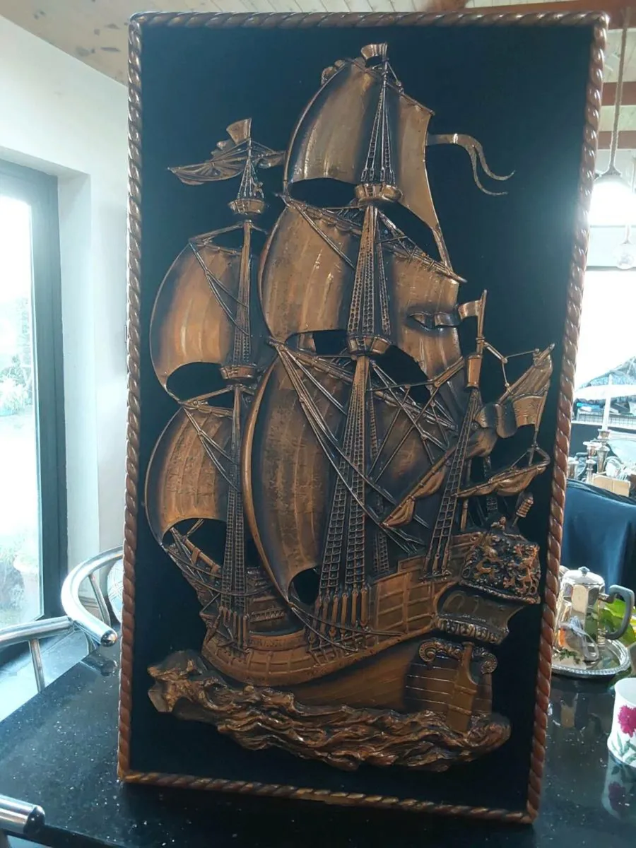 Large Sailing Boat piece of wall art - Image 1