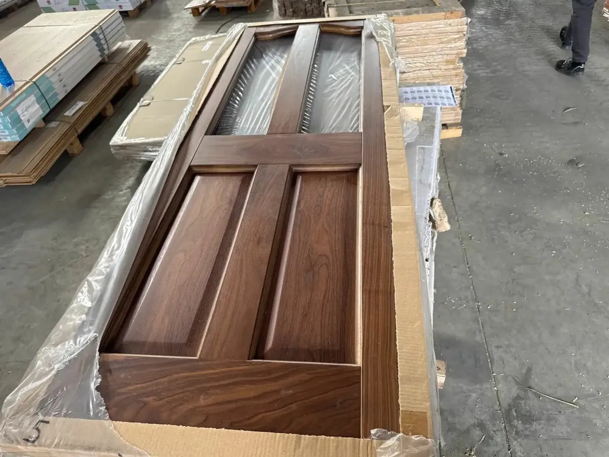 4 x Walnut 2 Pane Doors (BRAND NEW)