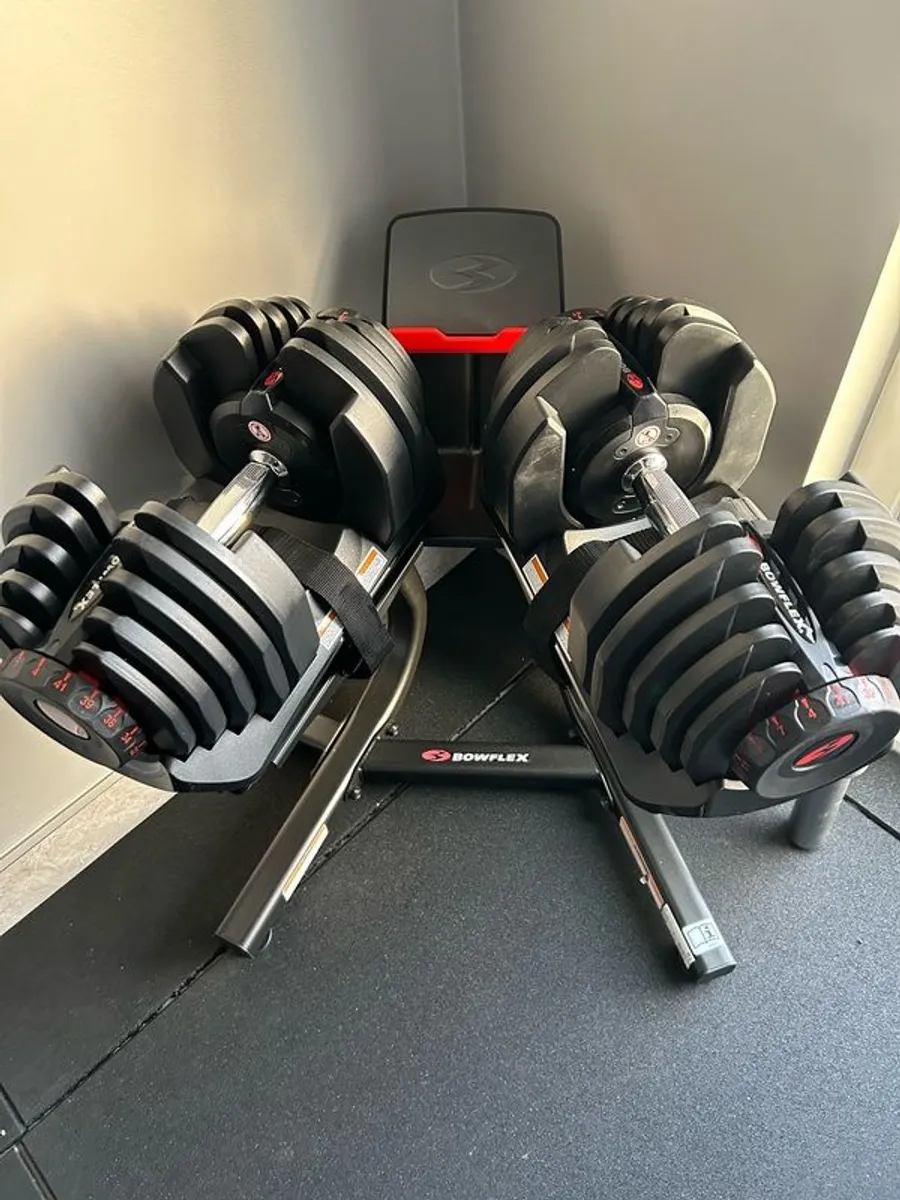 Bowflex Adjustable Dumbbells & Stand - 41kg each - Image 3