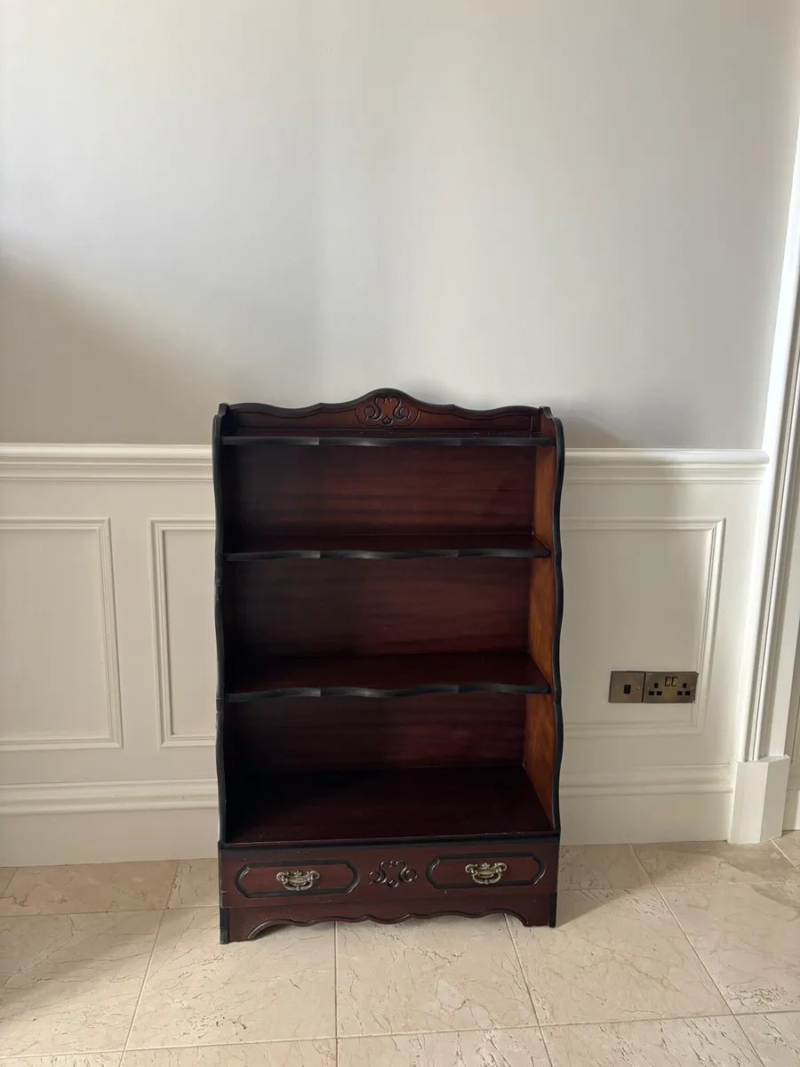 Mahogany book shelf unit - Image 2