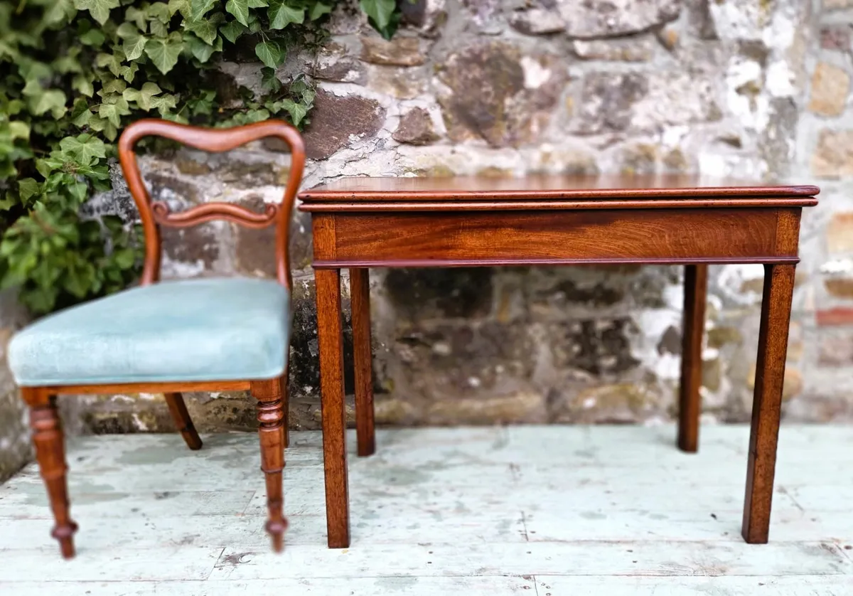 Georgian Fold Over Card Table- Circa 1780 - Image 1