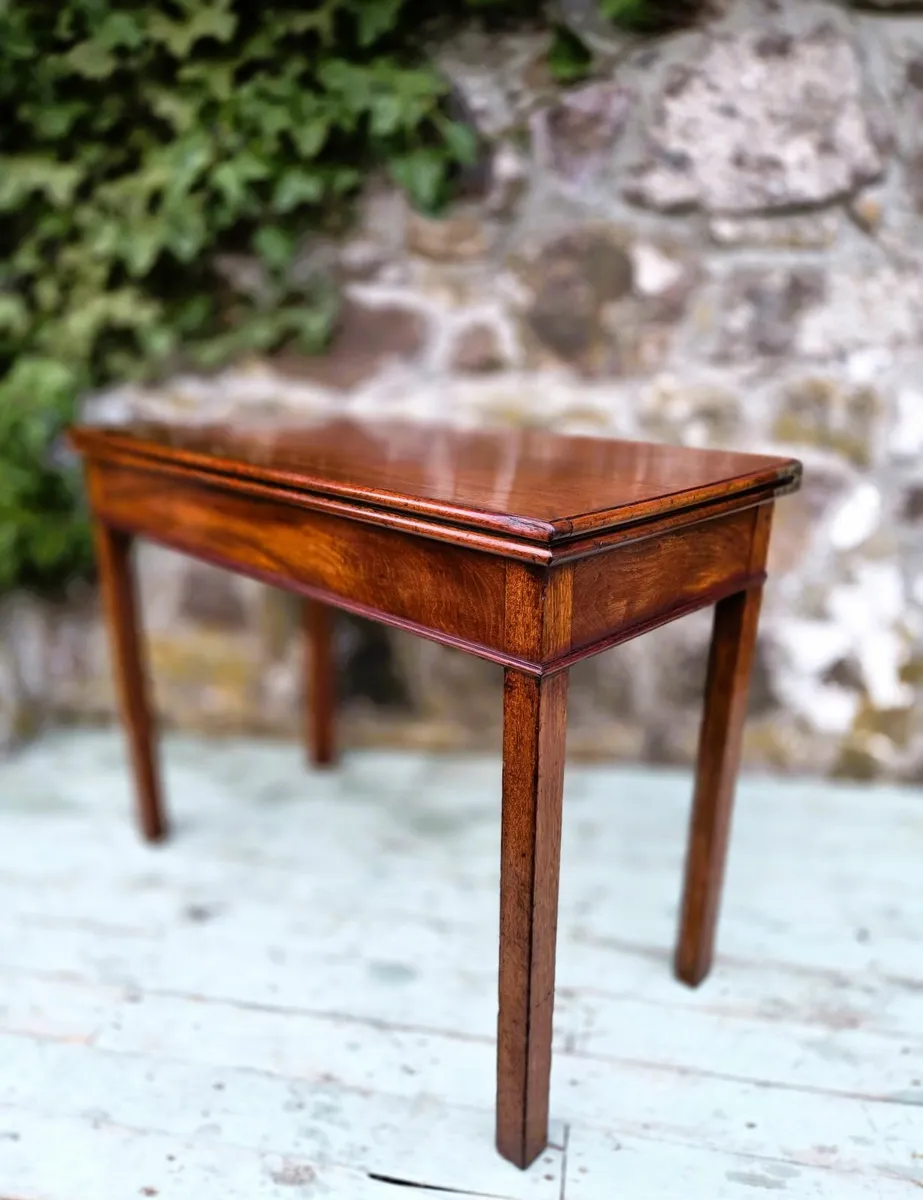 Georgian Fold Over Card Table- Circa 1780 - Image 3