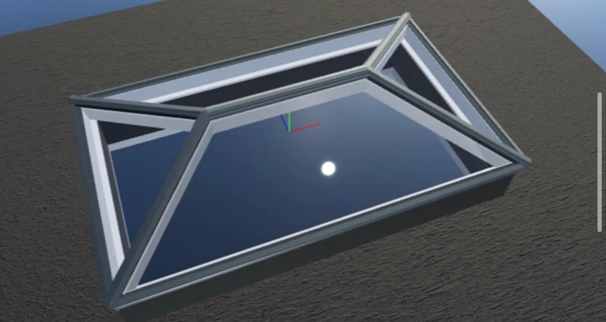 Roof Lantern / Sky light - 2500 x 1200mm - Image 3