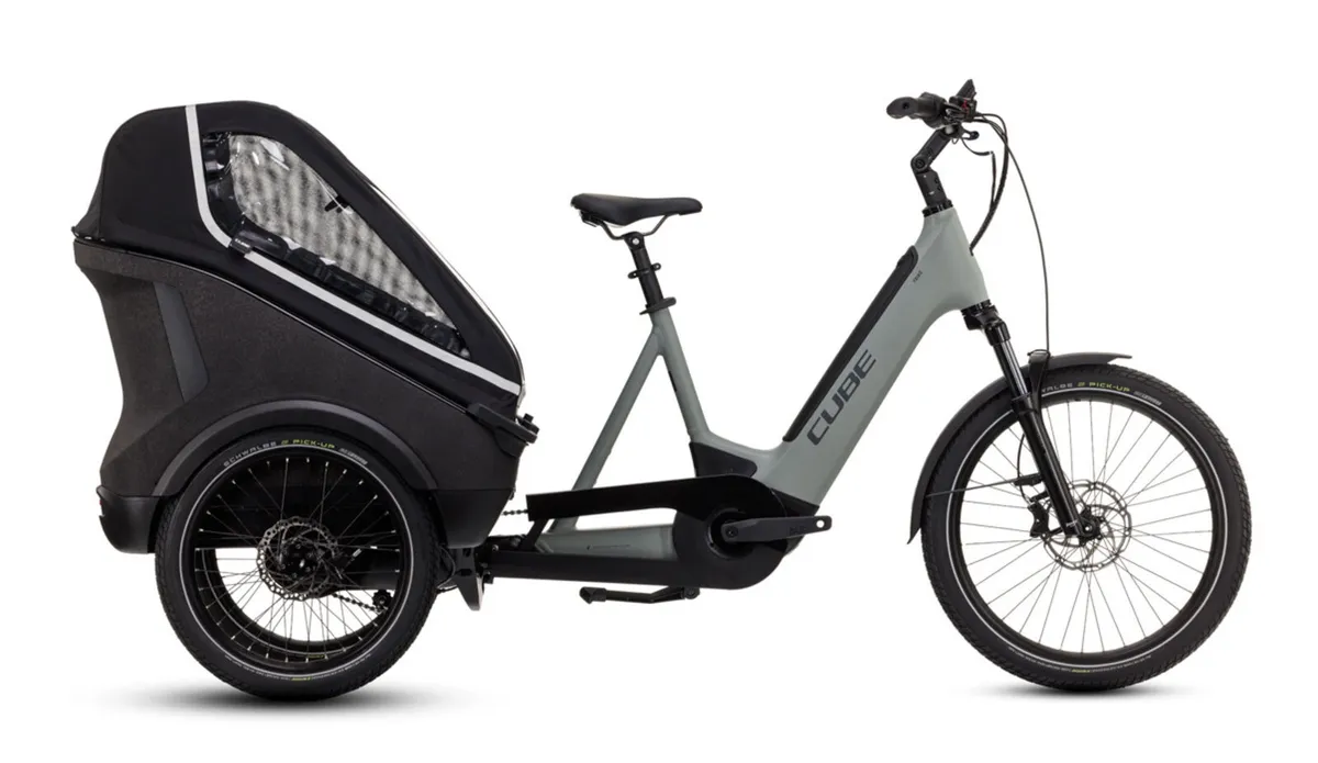 CUBE E-bike trike family cargo bike grey/reflex - Image 1