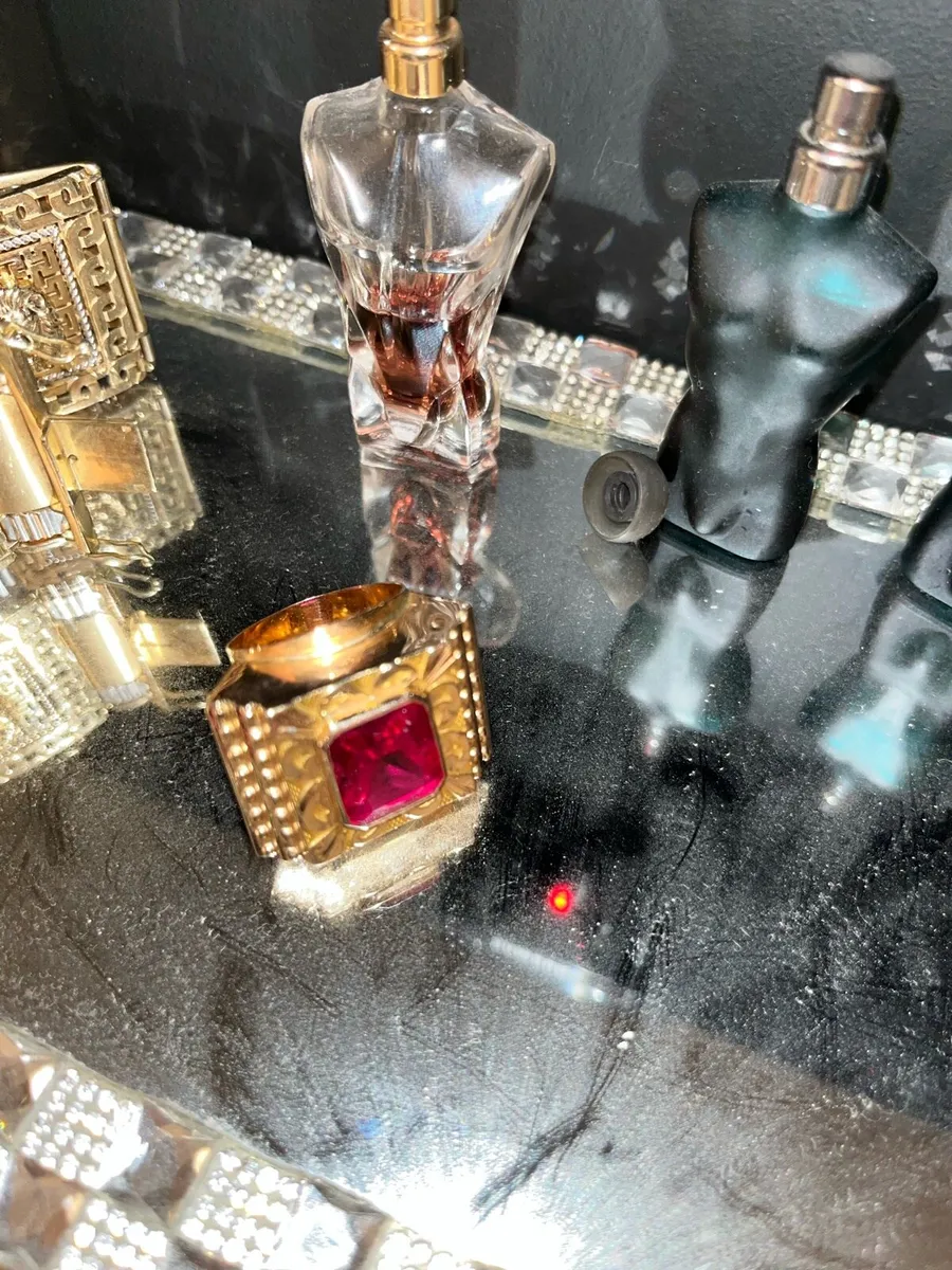 King ring 14k gold and bracelet - Image 1