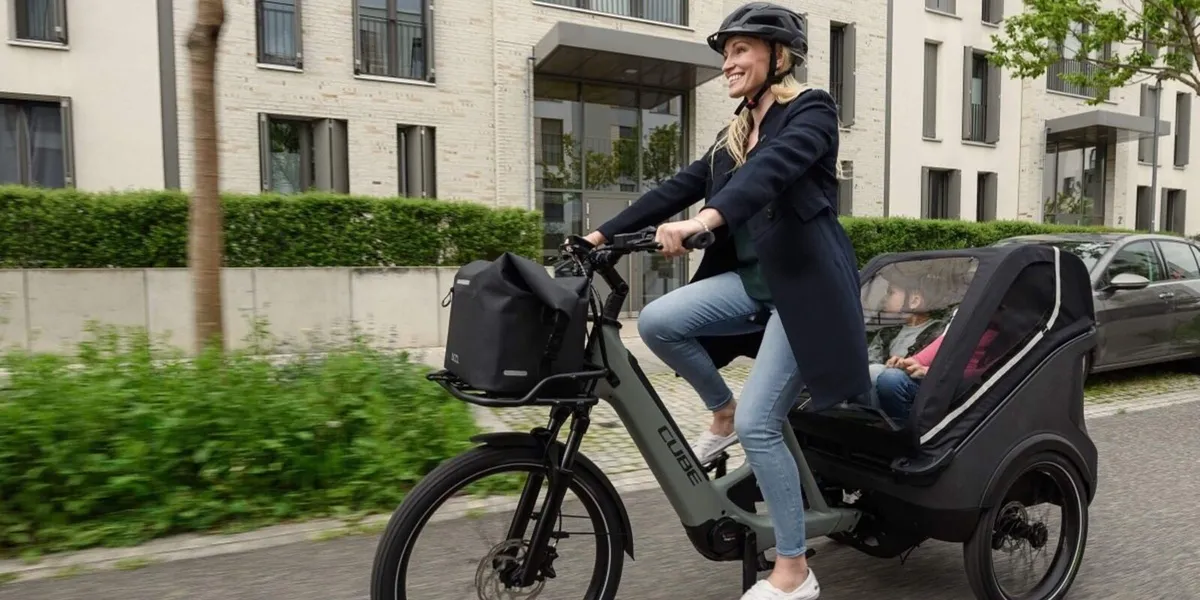 CUBE E-bike trike family cargo bike grey/reflex - Image 3