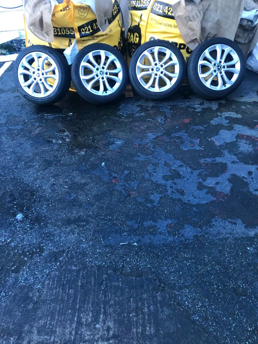 4 Mercedes Rims With Tyres - Image 1