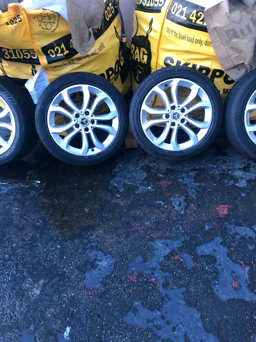 4 Mercedes Rims With Tyres - Image 3