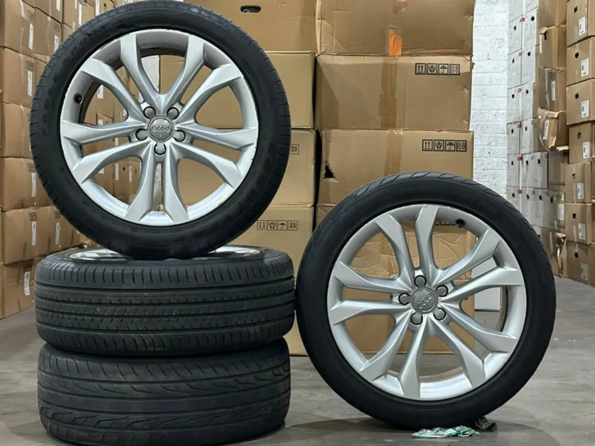 20" GENUINE OEM AUDI Q5 ALLOY WHEELS & TYRES - Image 1