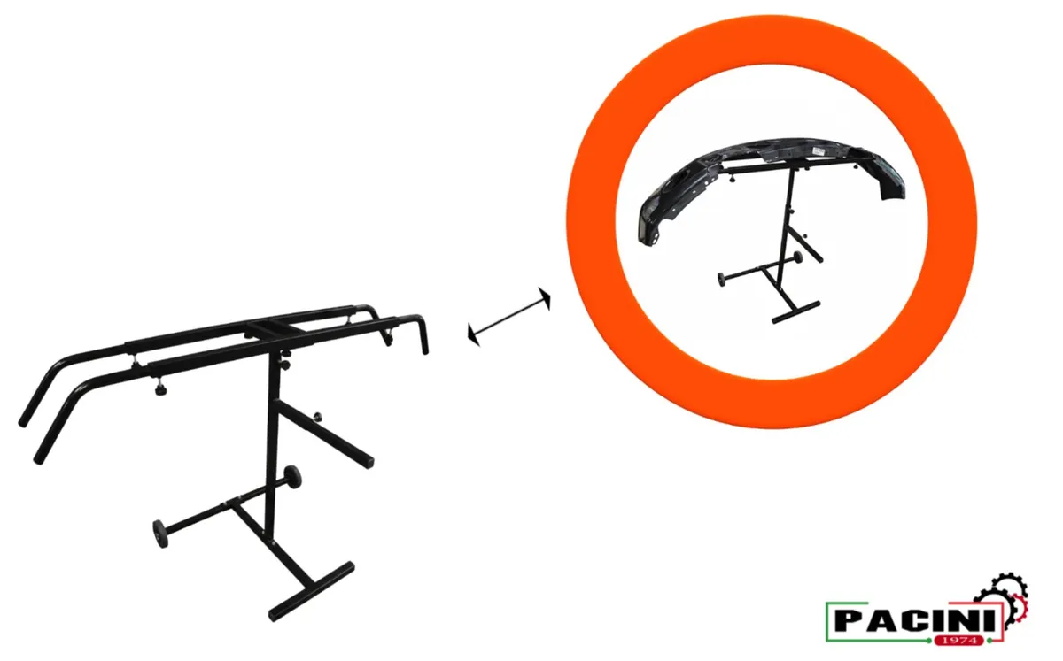 Adjustable Mobile Bumper Paint Stand - Image 2
